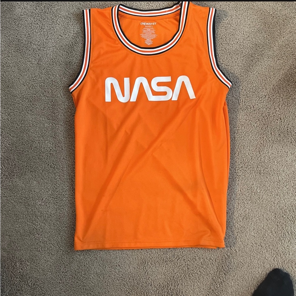 Orange NASA Basketball style Jersey
